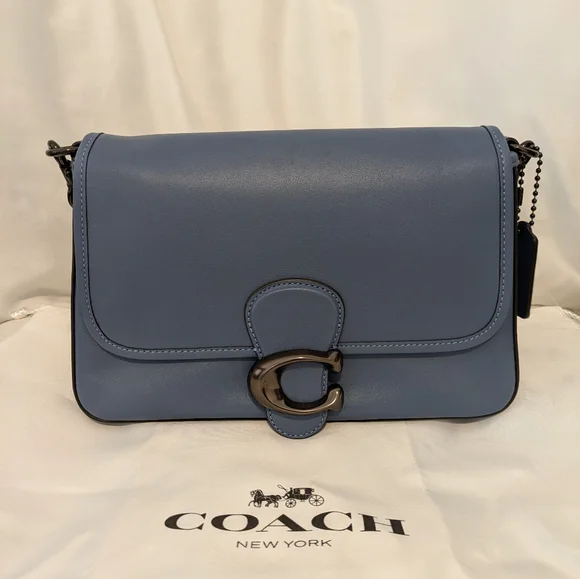 Coach Soft Tabby Shoulder Bag in Chambray (blue) - Picture 2 of 14